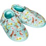 Clarks Infant Girls Fluffy Snug Slippers Blue Print