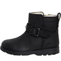 Clarks Infant Girls Dabi Trim Boots Black Leather
