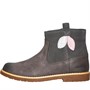 Clarks Girls Comet Style Boots Grey Leather