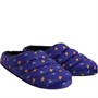 Clarks Boys Fluffy Warm Slippers Navy Combi