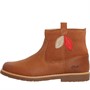 Clarks Girls Comet Style Boots Tan Leather