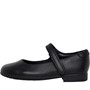 Clarks Girls Scala Pure Mary Jane Shoes Black