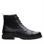 Clarks Herre Batcombe Cap Støvler Sort Læder