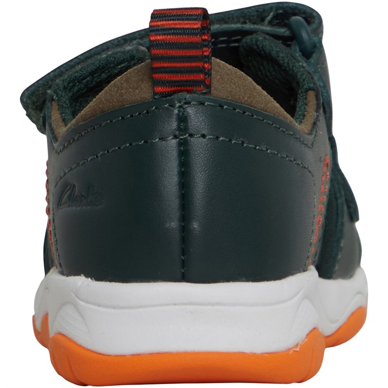 Clarks Sandales Infant Wide Fit Clowder Print Garçon Kaki