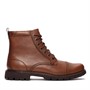 Clarks Herren Batcombe Cap Stiefel Braun Leder
