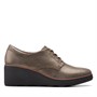 Clarks Dame Mazy Hyannis Sko Metal Læder