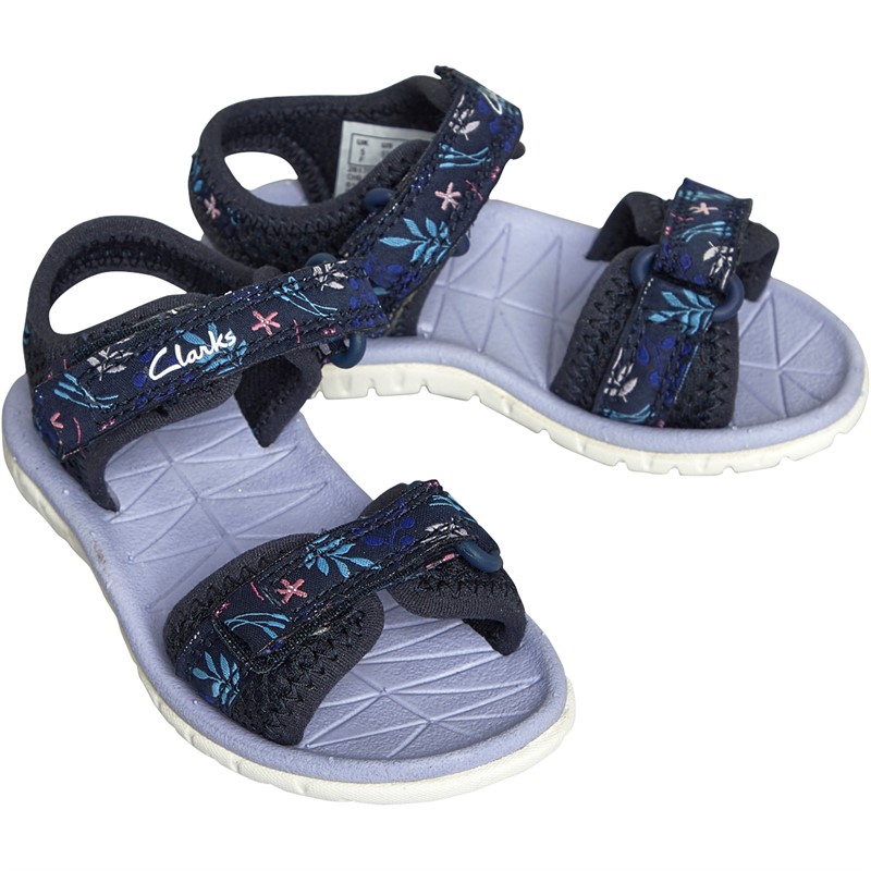 Clarks Baby Meisjes Surfen Tide Sandalen Navy