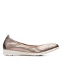 Clarks Chaussures Jenette Ease en cuir métallisé Femme