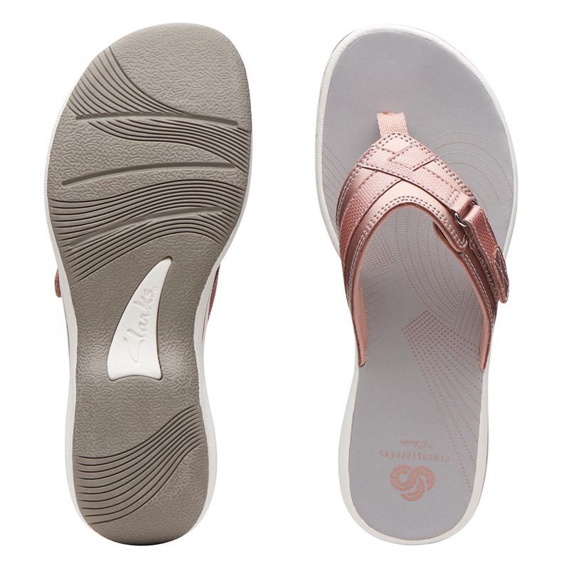 Clarks Dame Brinkley Sea Sandaler Metallisk