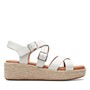 Clarks Damen Kimmei Schnalle Sandalen Off White Kombi