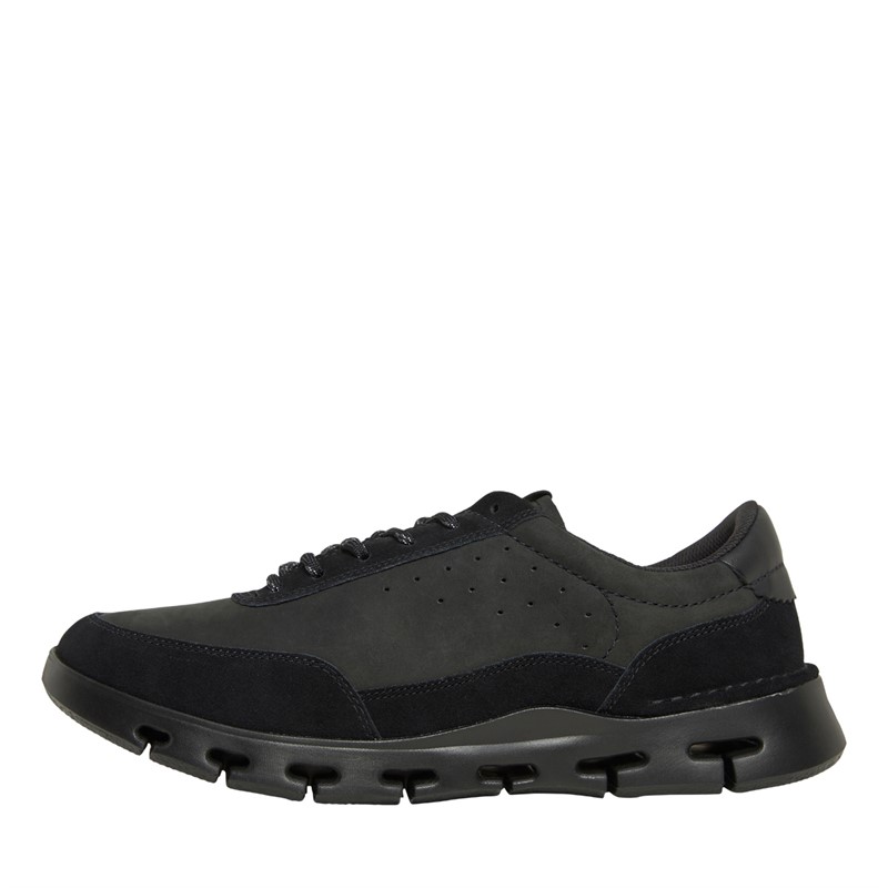 Clarks Mens Nature X One Shoes Black/Black