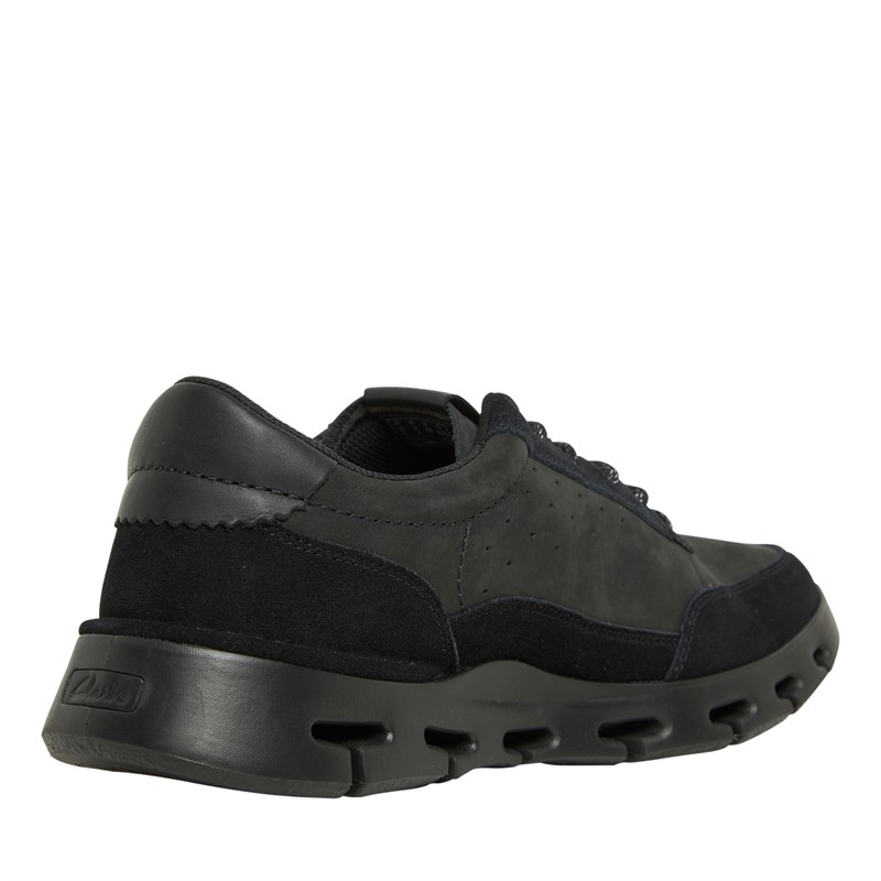 Clarks Mens Nature X One Shoes Black/Black