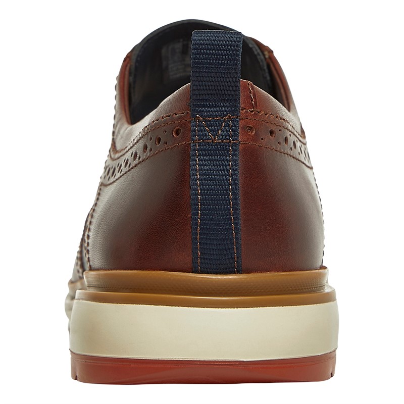 Clarks Mens Chantry Wing Shoes British Tan Comb