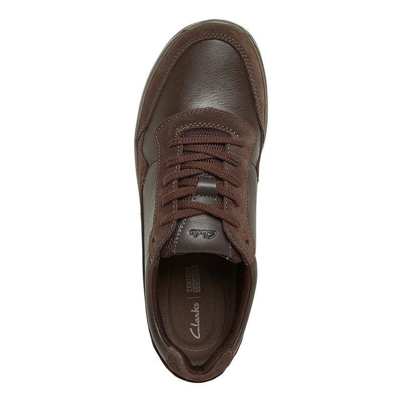 Clarks Mens Chartlite Move Shoes Dark Brown