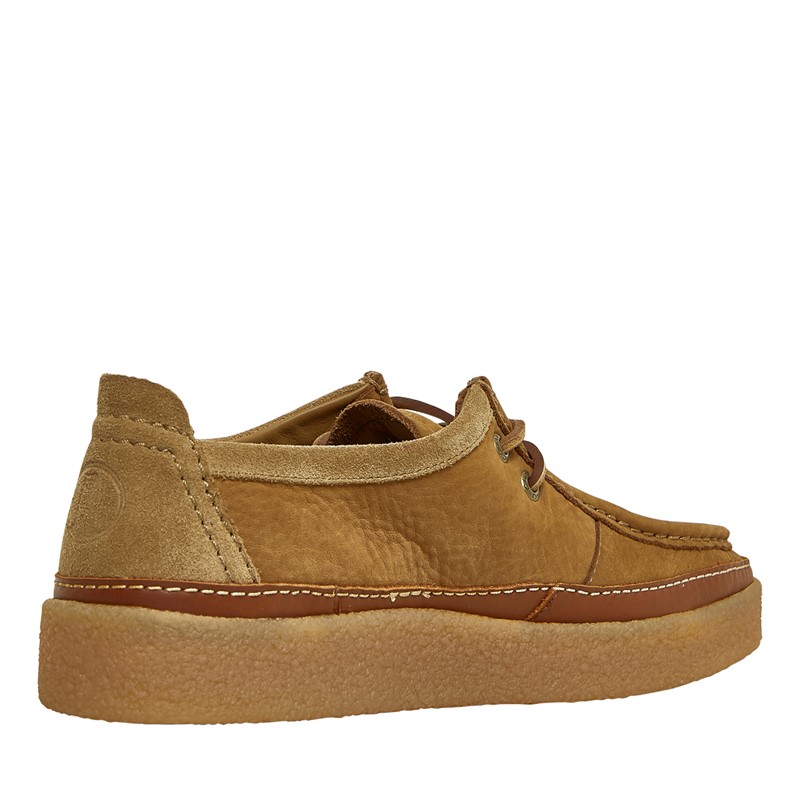 Clarks Mens Clarkwood Moc Shoes Dark Sand