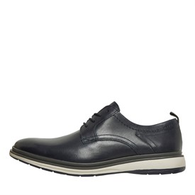Buy Clarks Mens Chantry Lo Shoes Navy Leather display picture 1