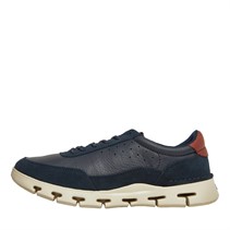 Clarks Mens Nature X One Shoes Navy Leather