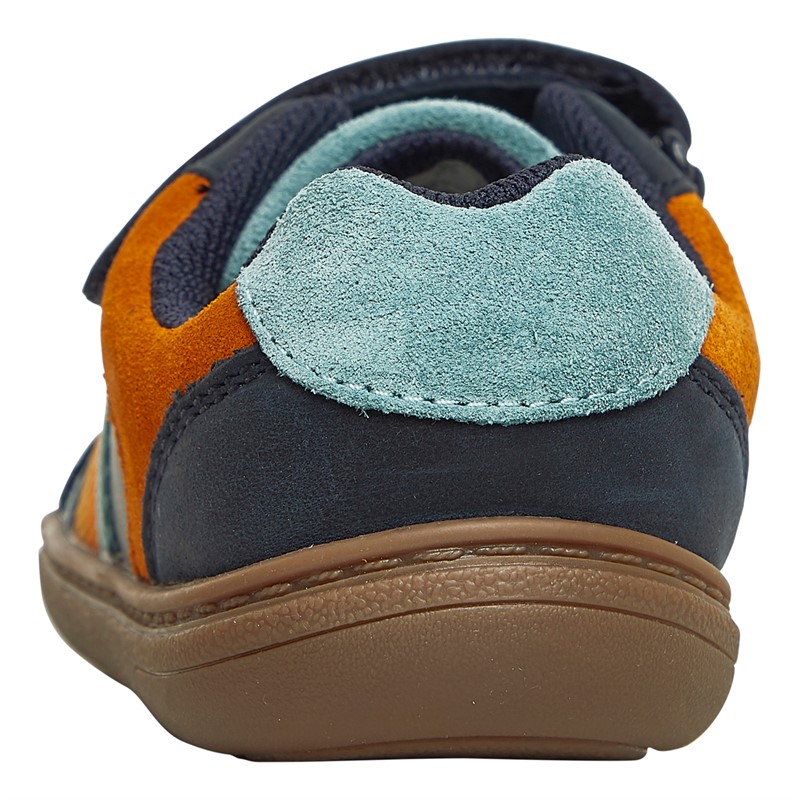 Clarks Infant Boys Flash Den Wide Fit Trainers Navy Combi