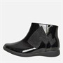 Clarks Girls Etch Trail Pokemon F-Fit Ankle Boots Black