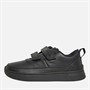 Clarks Kids Vibrant Glow F-Fit Dual Strap Shoes Black
