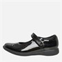 Clarks Infant Girls Etch Mist Pokemon E-Fit Mary Jane Shoes Black
