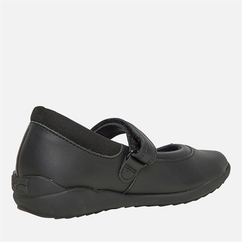 Clarks Girls Vibrant Trail G-Fit Mary Jane Shoes Black