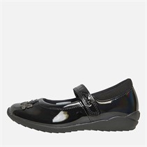 Clarks Girls Vibrant Trail G-Fit Mary Jane Shoes Black Patent
