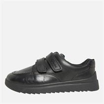 Clarks Infants Goal Style G-Fit Double Strap Shoes Black