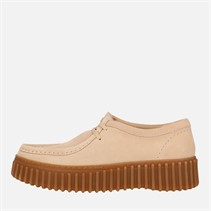 Clarks Damen Premium Torhill Bee Schuhe Ecru Suede