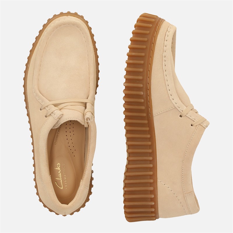 Clarks Damen Premium Torhill Bee Schuhe Ecru Suede