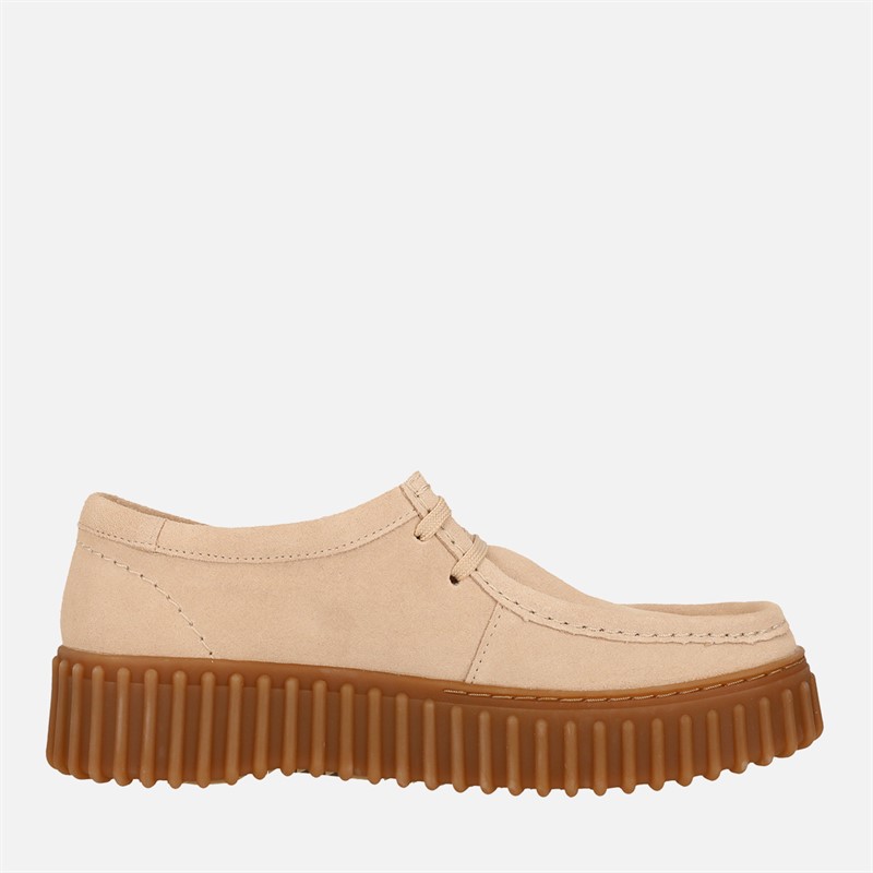 Clarks Damen Premium Torhill Bee Schuhe Ecru Suede