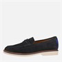 Clarks Herren Premium Atticus LT Slip Schuhe Navy Suede