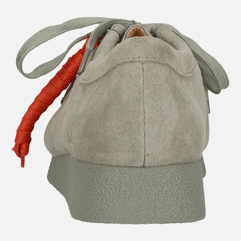 Clarks Damen Premium Evosh Wallabee Schuhe Light Green Sde