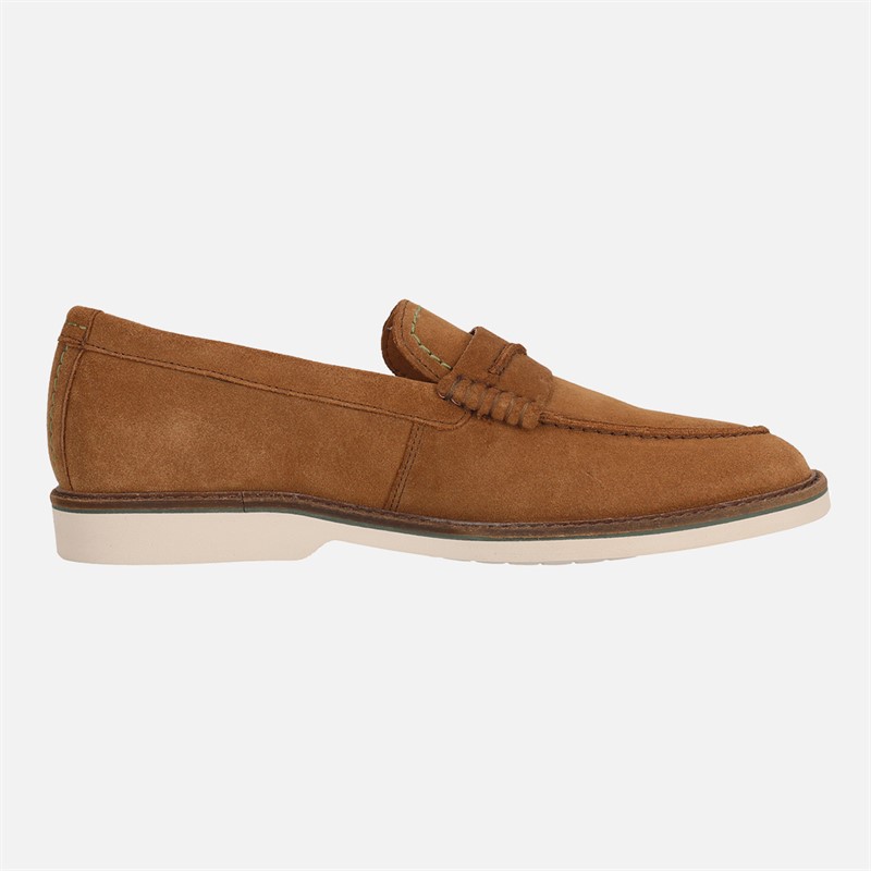 Clarks Herren Premium Atticus LT Slip Schuhe Cola Suede