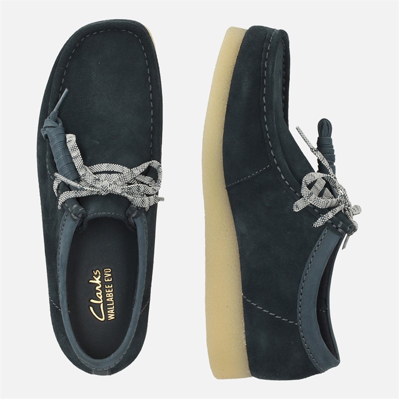 Clarks Herren Premium Evo Wallabee Schuhe Navy