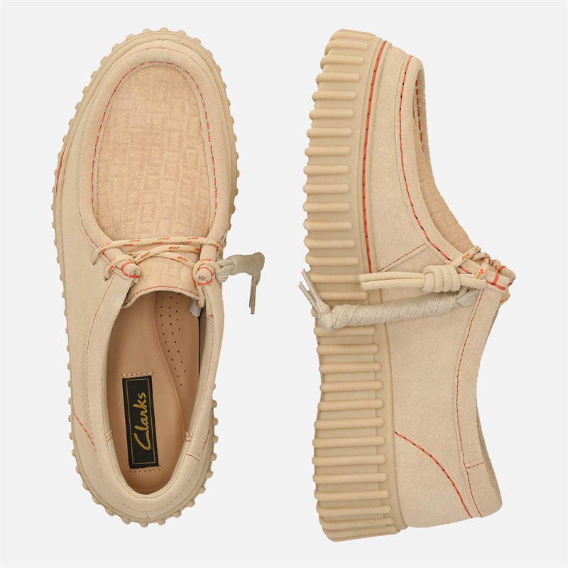 Clarks Damen Premium Torhill Bee Schuhe Ecru Suede