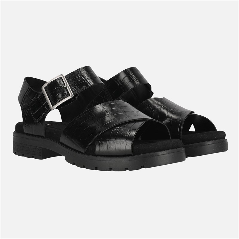 Clarks Damen Premium Orinoco Sandalen Black Interest