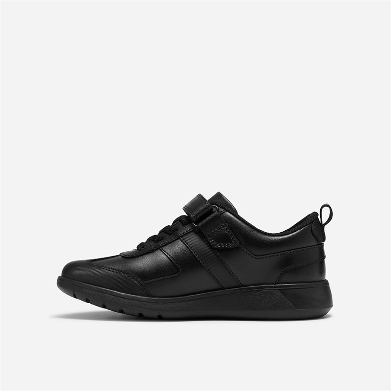 Clarks Junior Boys Scape Match Trainers Black