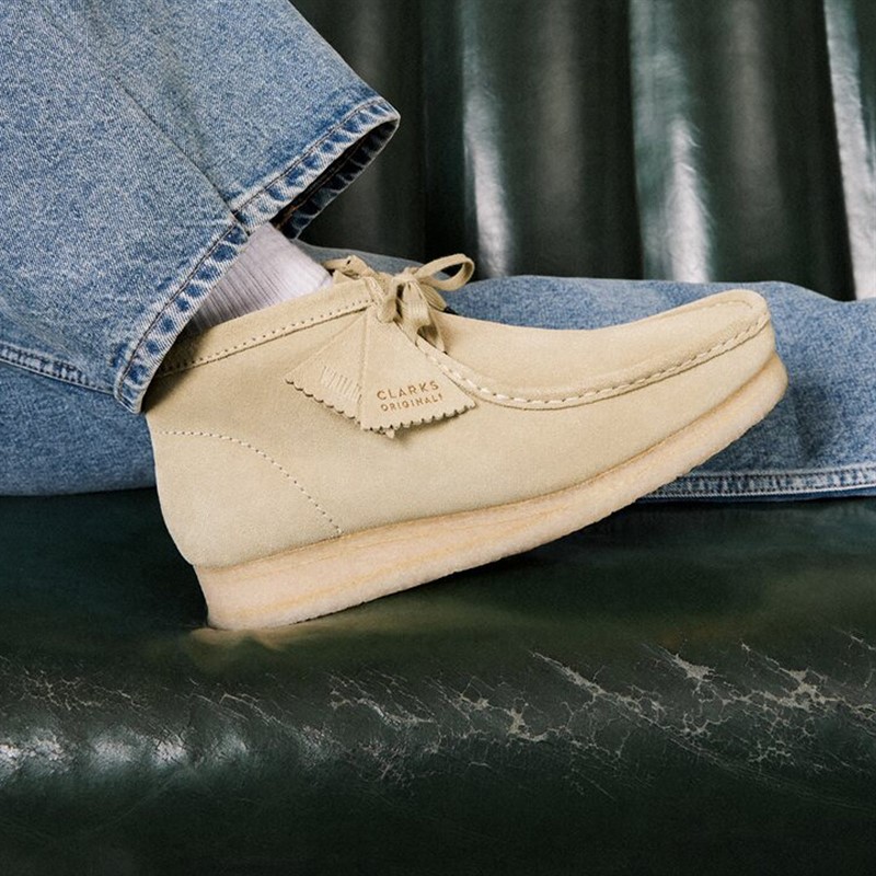 Clarks Herren Originals 2 Wallabee G Stiefel 5252 Maple Suede