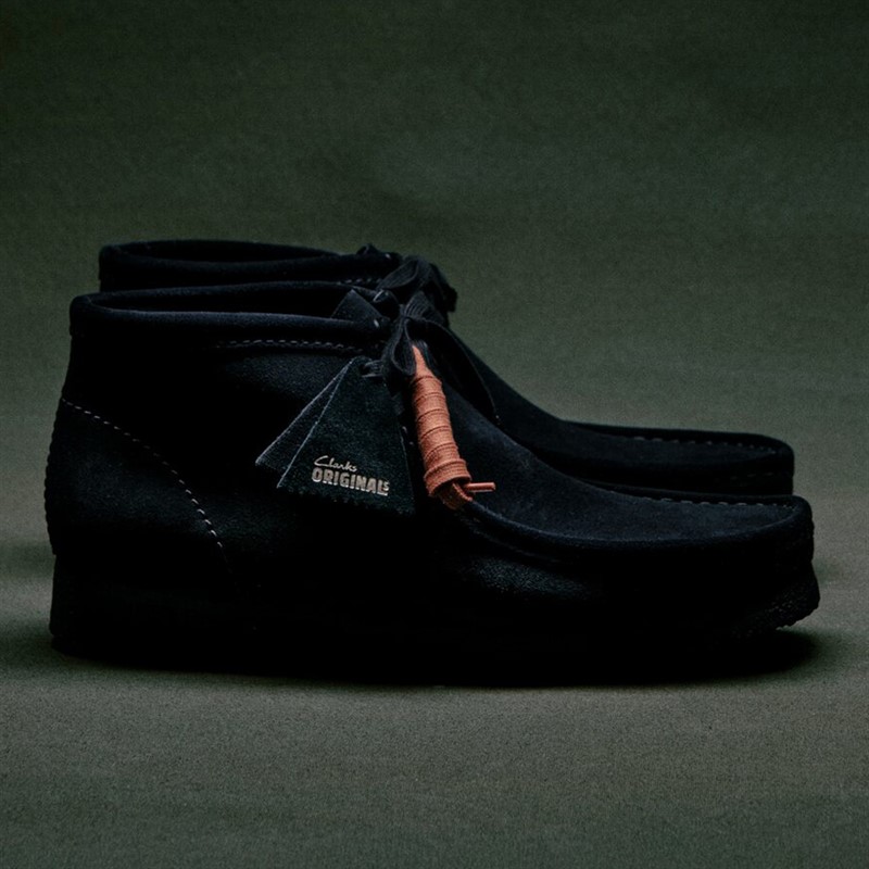 Clarks Herren Originals 2 Wallabee G Stiefel 1219 Schwarz Wildleder 1219 Black Sde