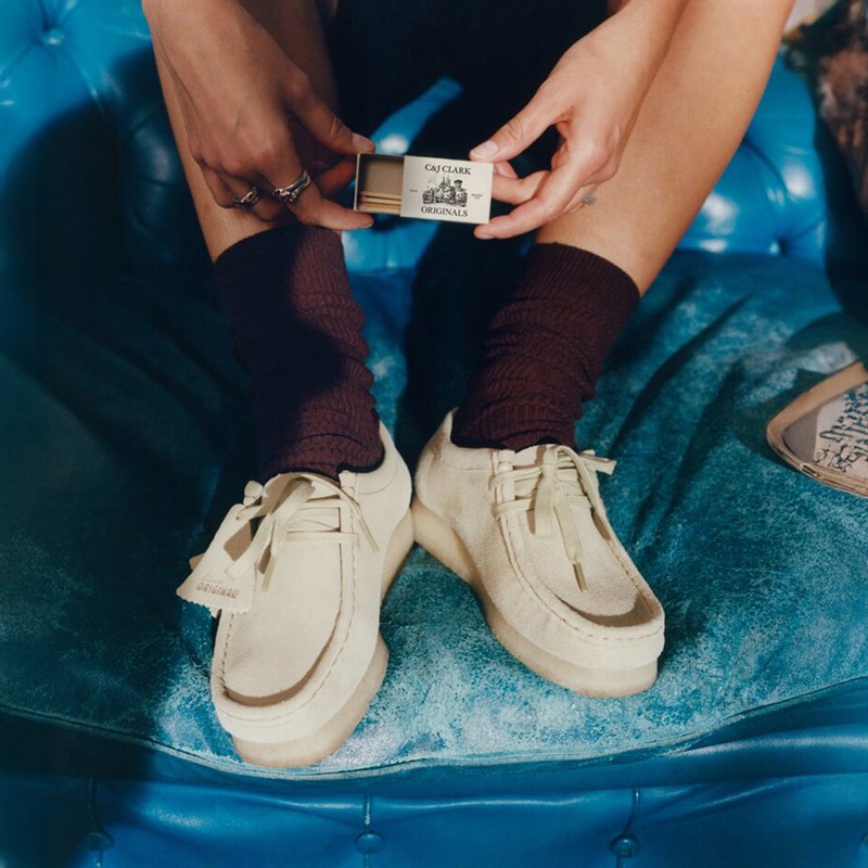 Clarks Damenschuhe Originals 2 Wallabee D 5252 Maple Suede