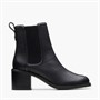 Clarks Womens Chamberly D-Fit Heeled Chelsea Boots Black