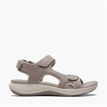 Clarks Womens Mira Bay D-Fit Sandals Stone