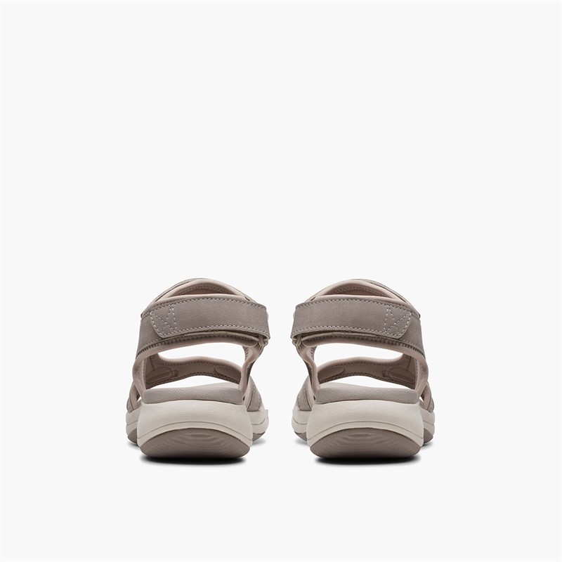 Clarks Womens Mira Bay D-Fit Sandals Stone