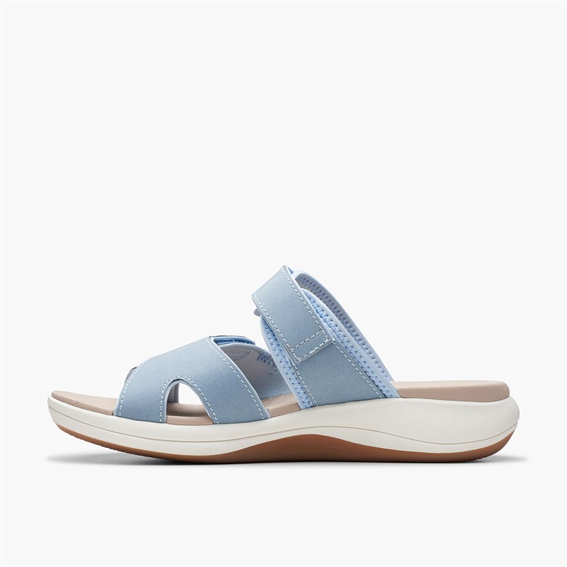 Clarks Womens Mira Ease D-Fit Sandals Denim Blue