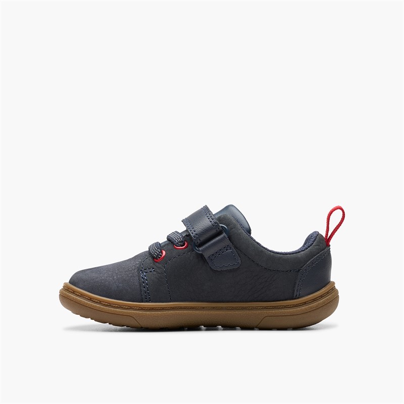 Clarks Infant Boys Flash Brill F-Fit Trainers Navy