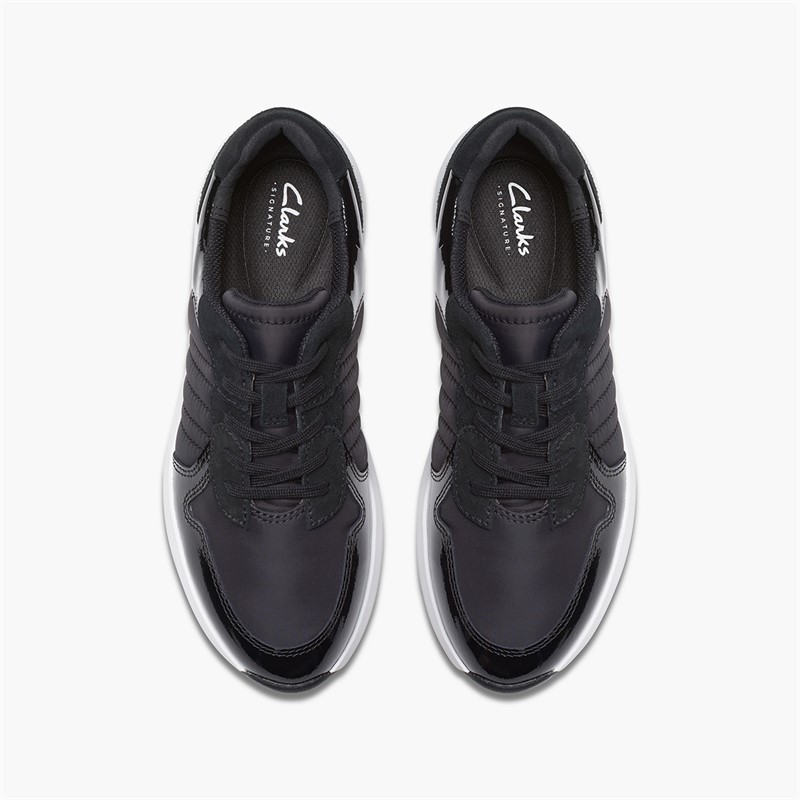 Clarks Womens Tivoli D-Fit Sport Trainers Black