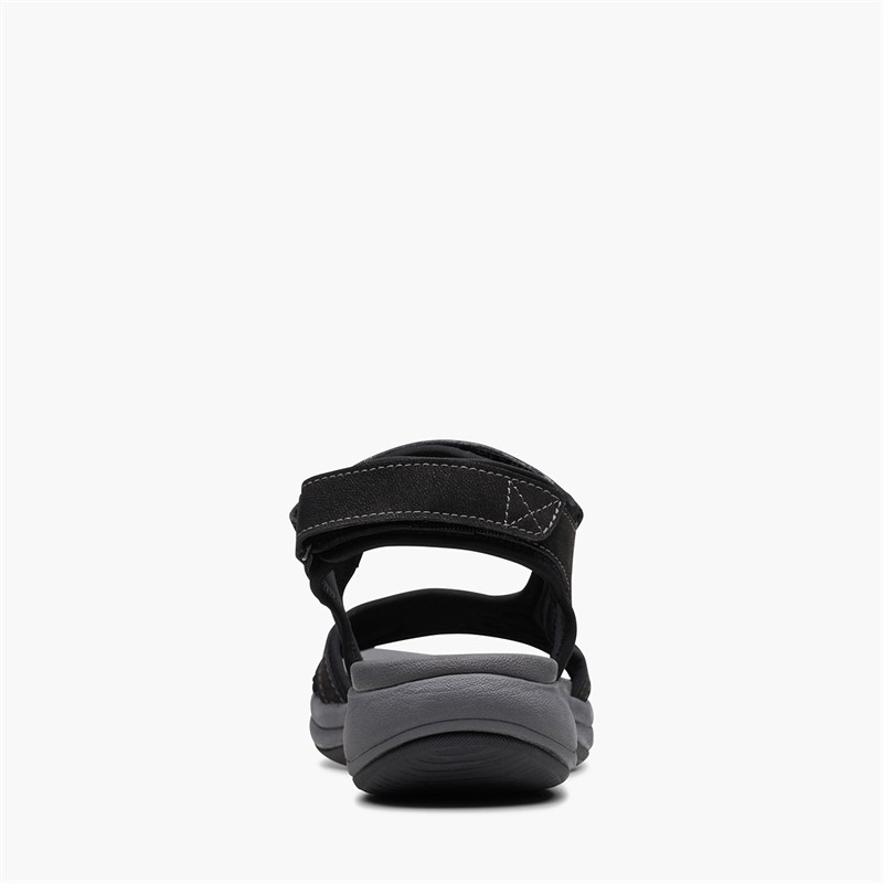 Clarks Womens Mira Bay D-Fit Sandals Black