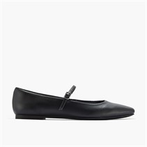 Clarks Womens Emelina Gem D-Fit Flats Black