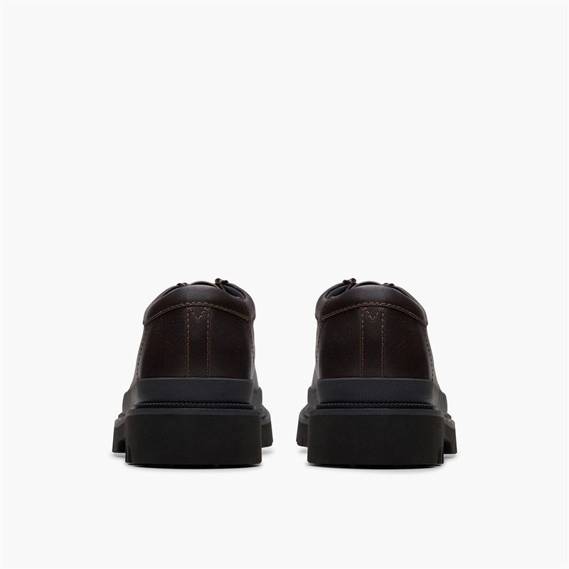 Clarks Mens Badell Seam G-Fit Shoes Brown